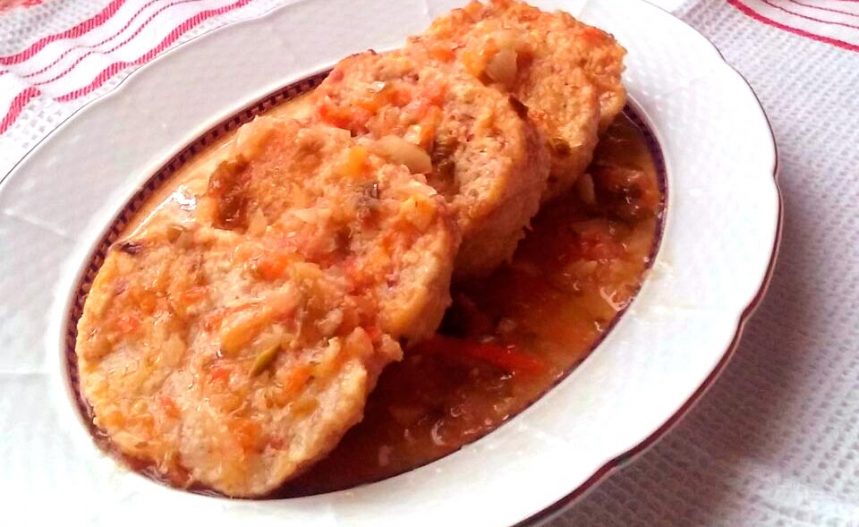 Receta de rollo de pollo con jamón